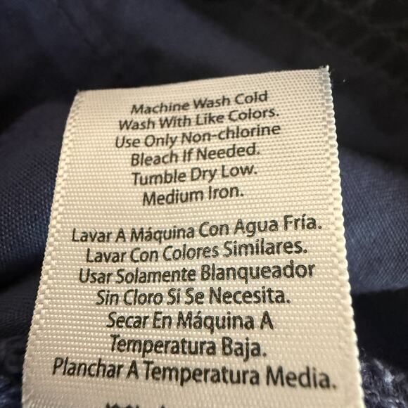 Time and Tru Womens Sz 14 High Rise Casual Cargo Blue Capri Pants Hiking Travel - Picture 5 of 14